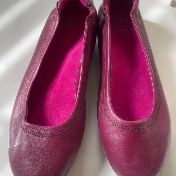 Soto Massini Milano Vegan Leather Orthotic Ballet Flats Sz 40 - Picture 15 of 16